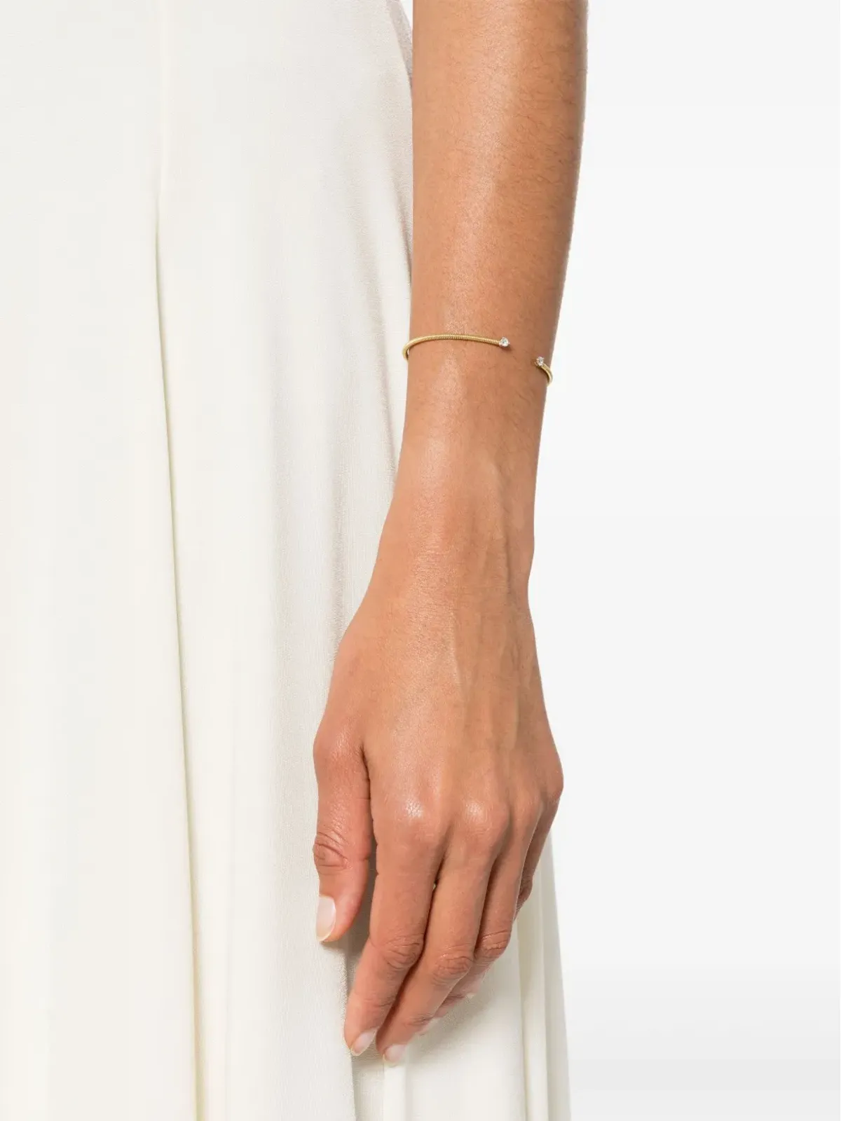 LEANDRA 18K イエローゴールド カボ ダイヤモンド ブレスレット - 画像2