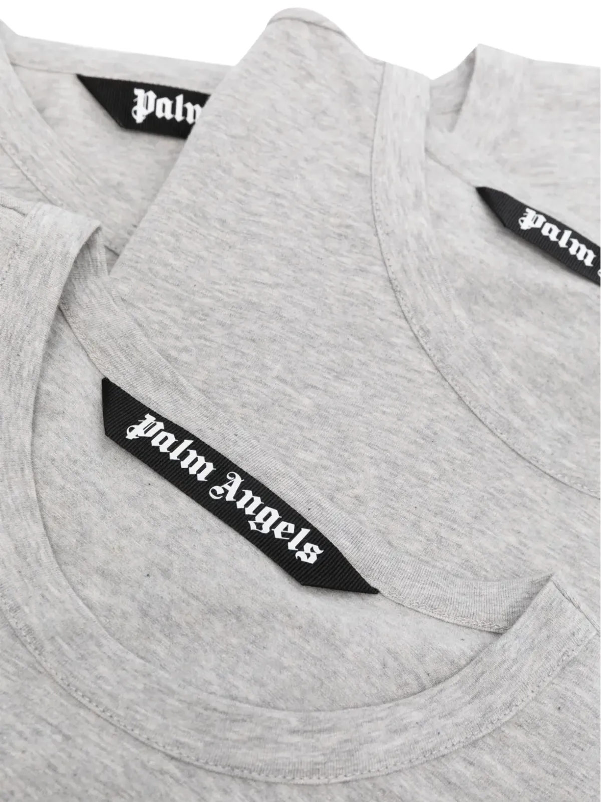 Palm Angels ラウンドネック半袖Tシャツ - グレー - 画像4