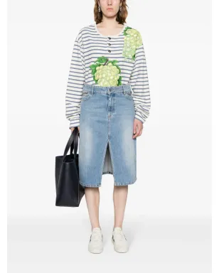Stella McCartney アイコニック ファラベラ チェーンリンク デニムスカート - ブルー - サムネイル2
