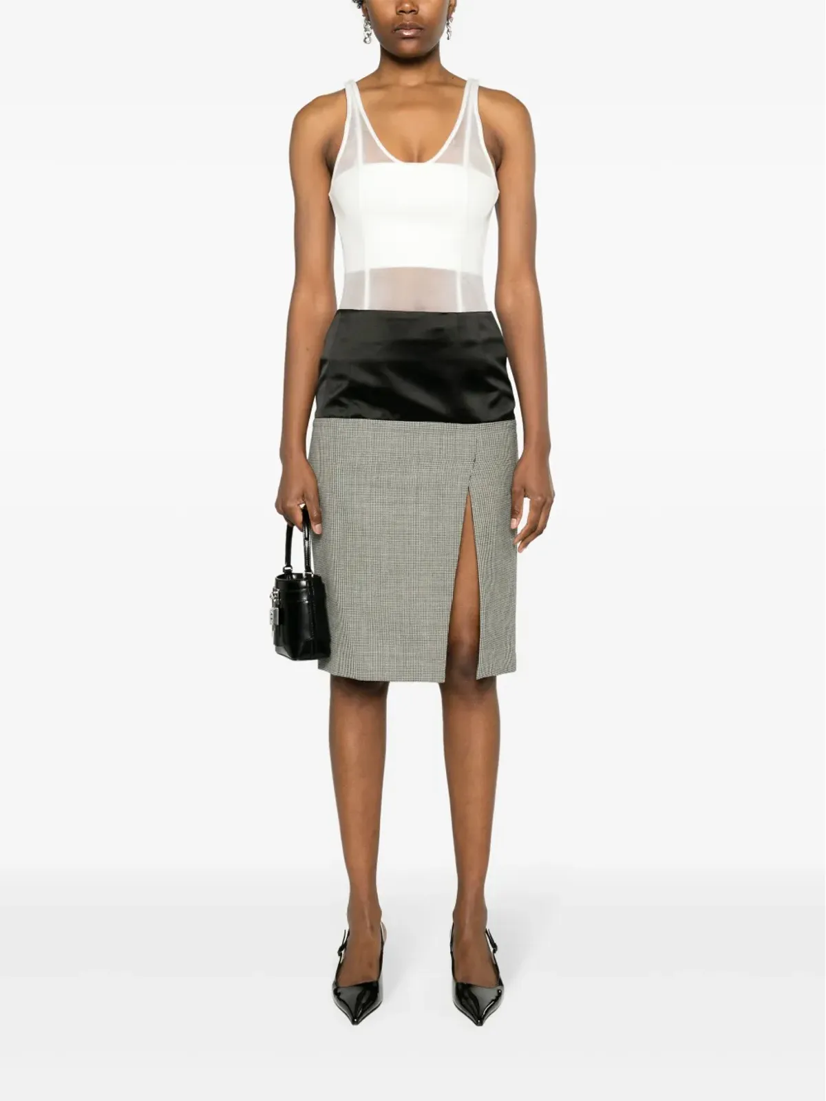 Givenchy パネルデザインのテーラードペンシルスカート - ブラック - 画像2
