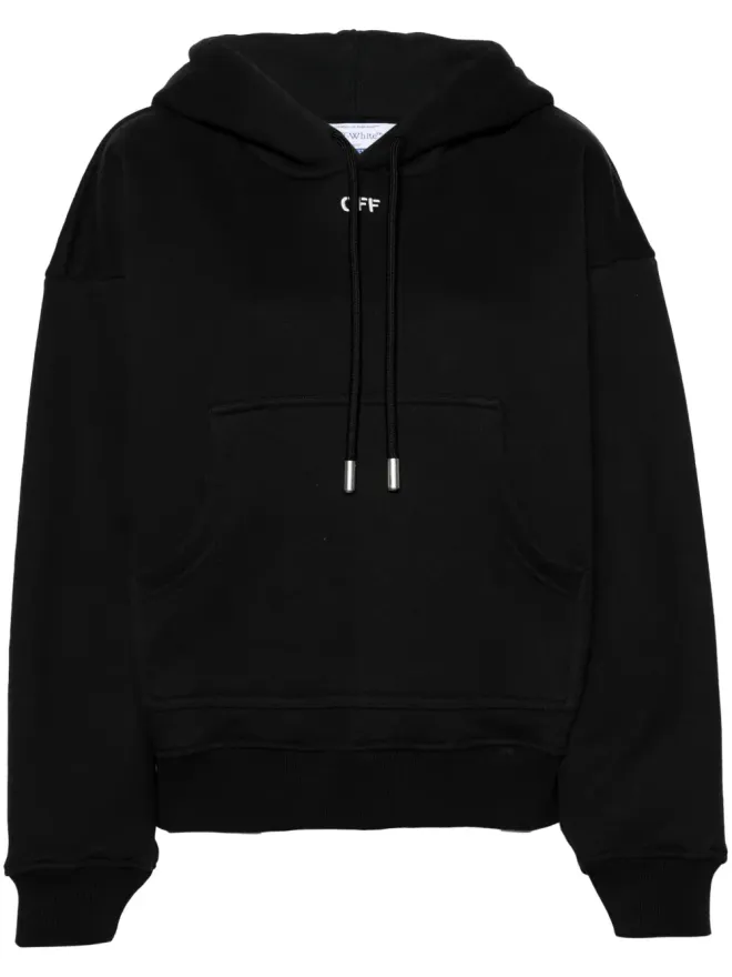 OFF-WHITE Off-White ロゴ刺繍 コットン フーディーの商品画像
