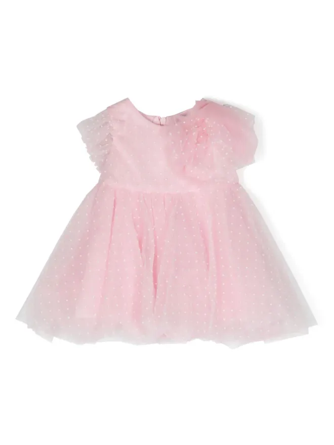 Monnalisa Monnalisa point d’esprit フレアドレスの商品画像