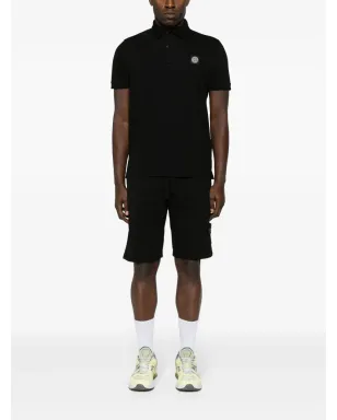 Stone Island ドローコード付きジップポケット ベルマショーツ ブラック - サムネイル2