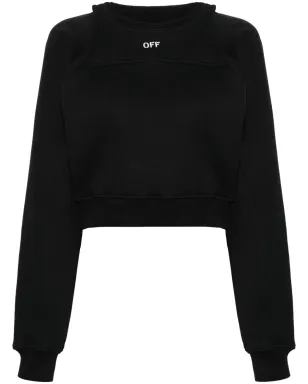 Off-White クロップド レイヤード スウェットシャツ - サムネイル1
