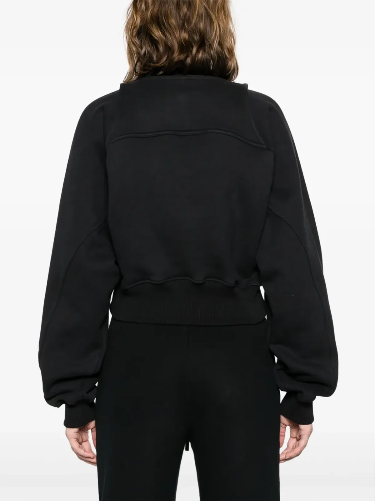 Off-White クロップド レイヤード スウェットシャツ - 画像4