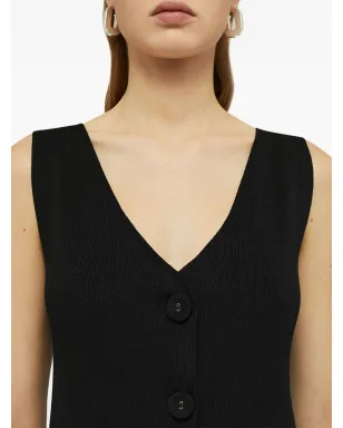 Jil Sander Vネックニットミディドレス - サムネイル5