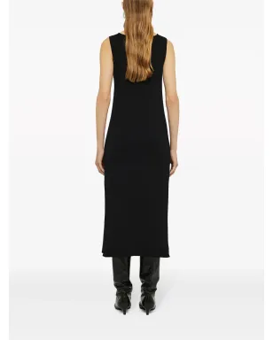 Jil Sander Vネックニットミディドレス - サムネイル3