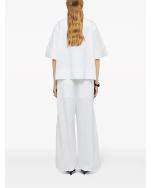 Jil Sander プリーツディテールのワイドレッグパンツ - サムネイル3