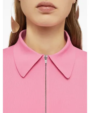 Jil Sander ジップ付きポロシャツ ピンク - サムネイル5