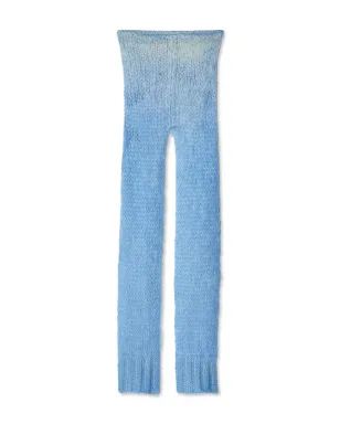 Maison Margiela ニットスカーフ付きビーニー - ブルー - サムネイル2