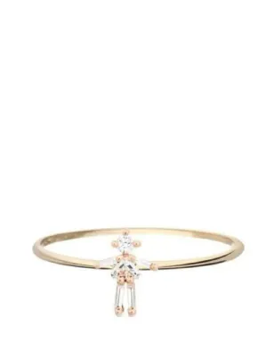 Little Ones Paris 18K ローズゴールド ガール ダイヤモンド リング - サムネイル1