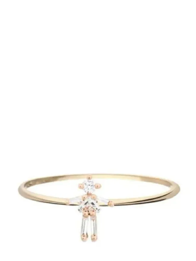 Little Ones Paris Little Ones Paris 18K ローズゴールド ガール ダイヤモンド リングの商品画像