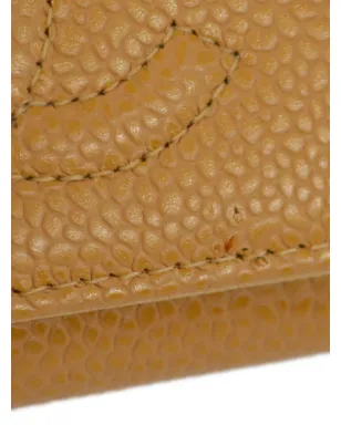 CHANEL ビンテージ 2003 キャビアレザー キーケース ブラウン - サムネイル5