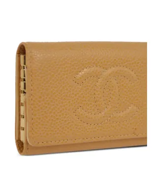 CHANEL ビンテージ 2003 キャビアレザー キーケース ブラウン - サムネイル3