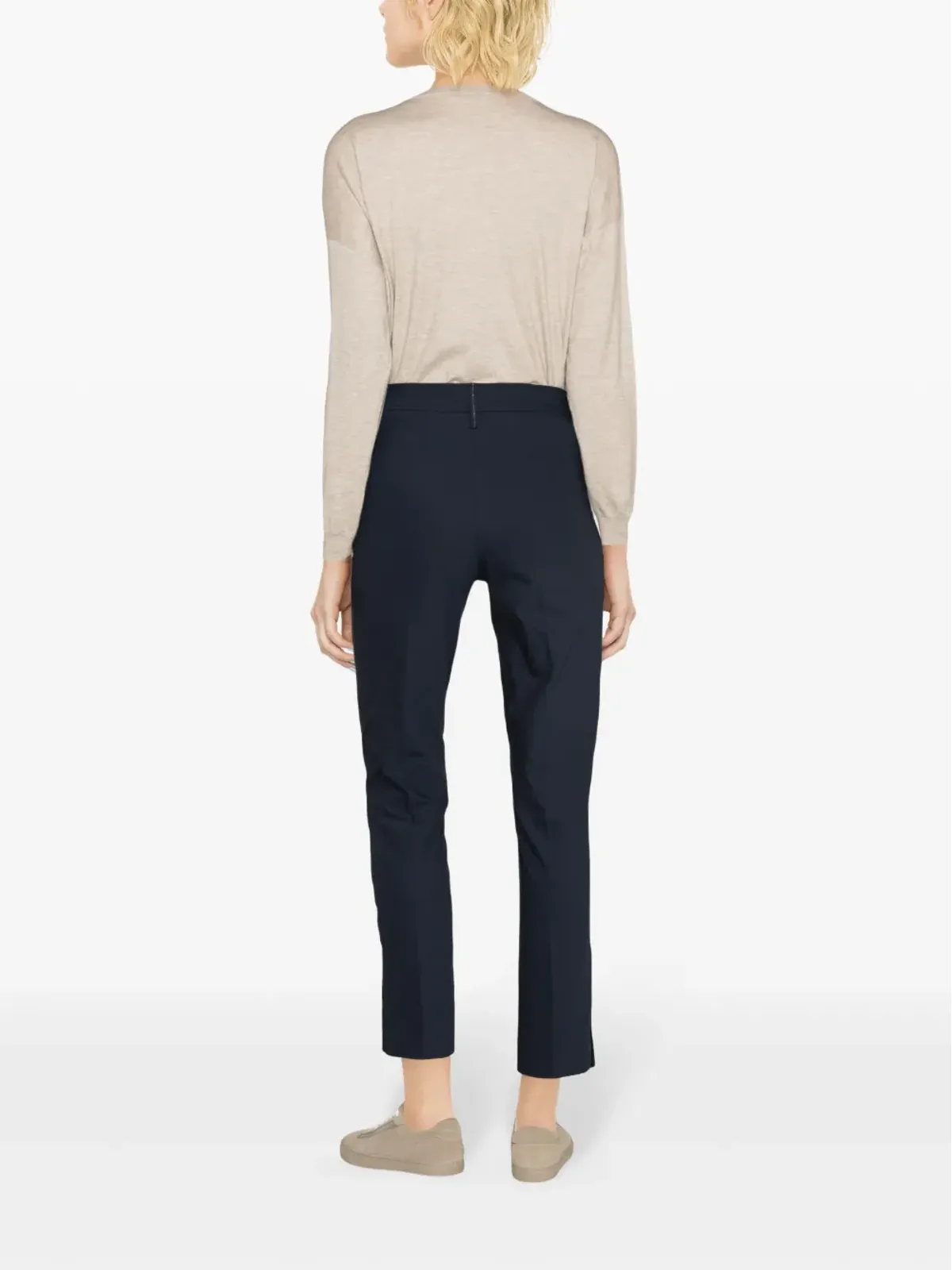 Brunello Cucinelli テーラードコットンブレンドパンツ - ブルー - 画像4