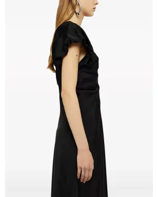Jil Sander ギャザー入りディテールのサテン仕上げイブニングドレス - サムネイル5