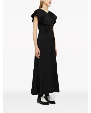 Jil Sander ギャザー入りディテールのサテン仕上げイブニングドレス - サムネイル3