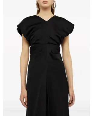 Jil Sander ギャザー入りディテールのサテン仕上げイブニングドレス - サムネイル4