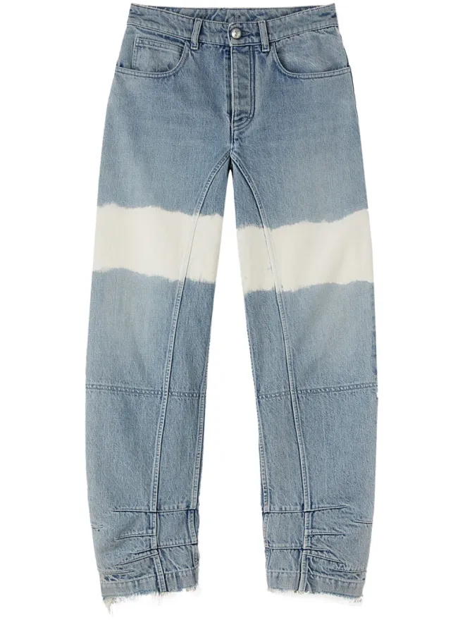 Jil Sander Jil Sander ハイウエスト カラーブロック ジーンズ - ブルーの商品画像