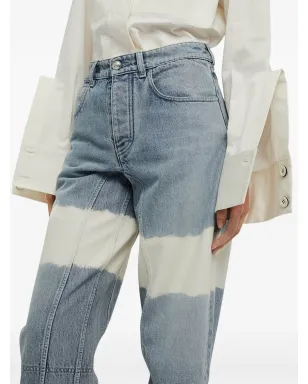 Jil Sander ハイウエスト カラーブロック ジーンズ - ブルー - サムネイル5