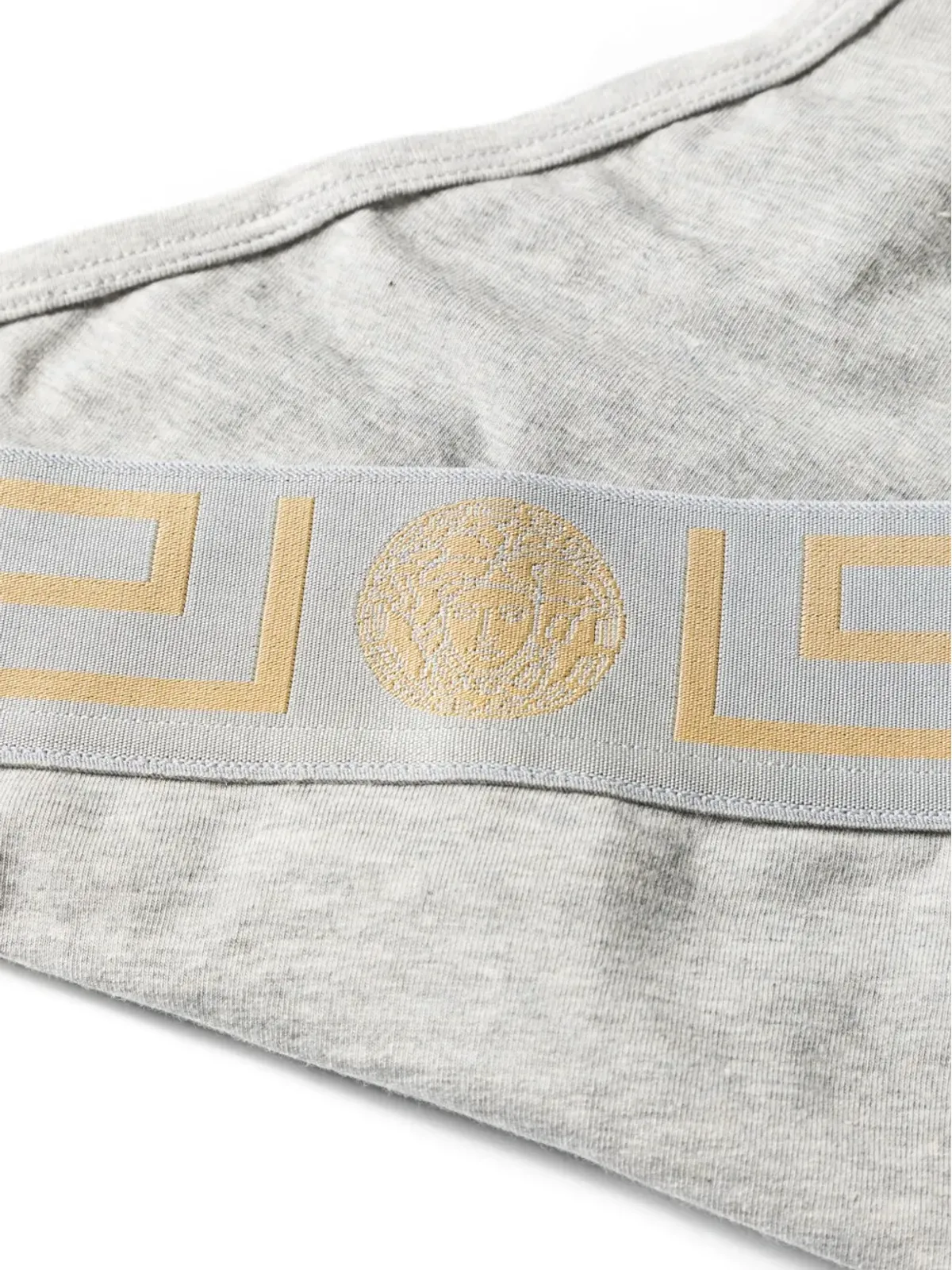 Versace Greca-waistband コットン ブリーフ - 画像3