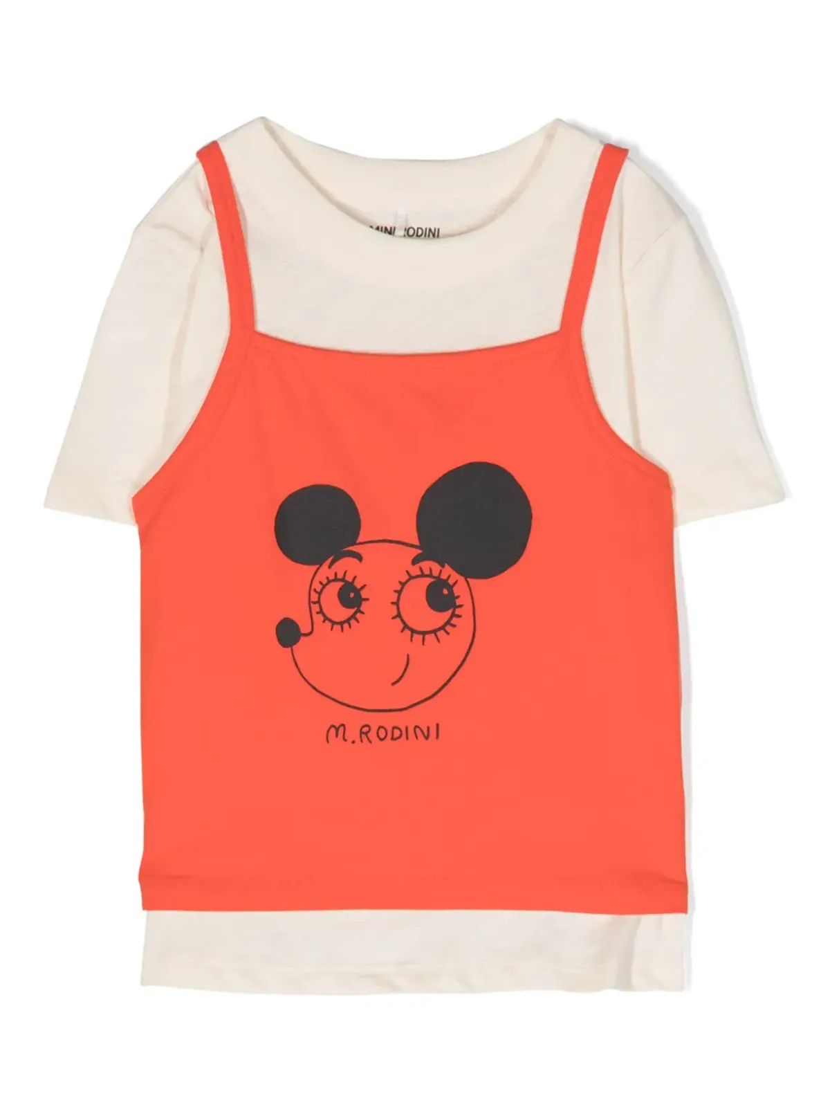 Mini Rodini Ritzratz コットンTシャツ - 画像1