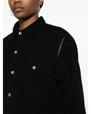 Rick Owens DRKSHDW コーデュロイ シャツジャケット - ブラック - サムネイル5