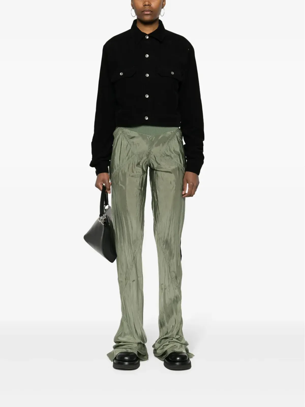 Rick Owens DRKSHDW コーデュロイ シャツジャケット - ブラック - 画像2