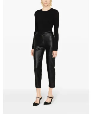 Versace ボーン入りクレープボディスーツ - ブラック - サムネイル3