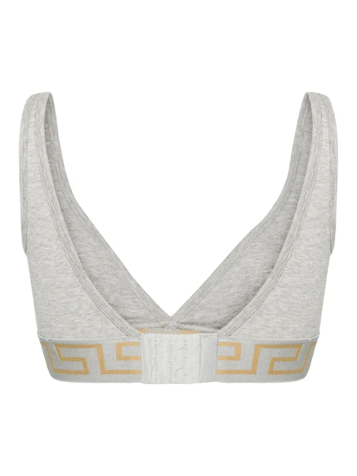 Versace Grecaアンダーバンド三角ブラ - グレー - 画像2