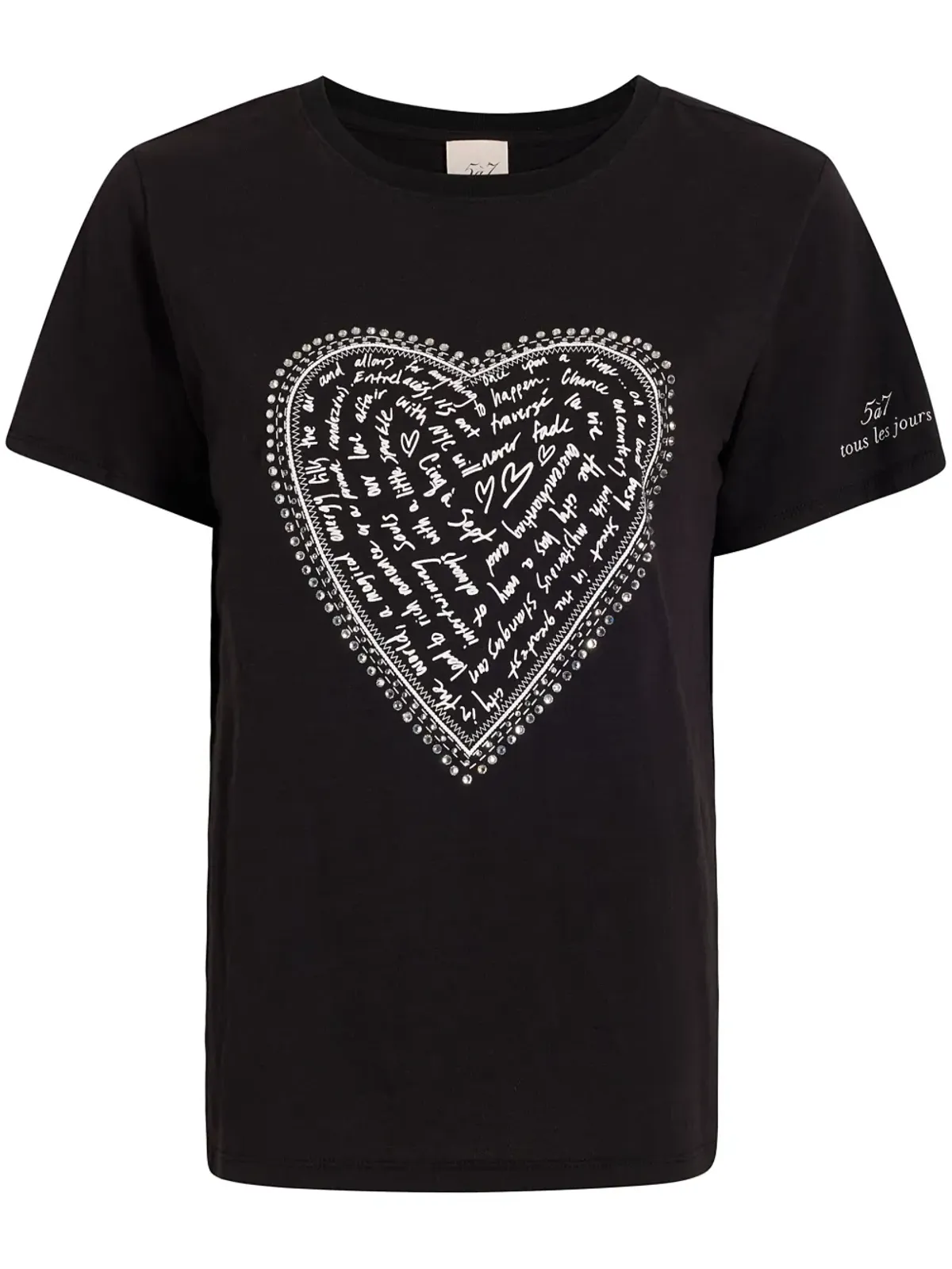 Cinq A Sept ラブレター・ハートTシャツ - 画像1