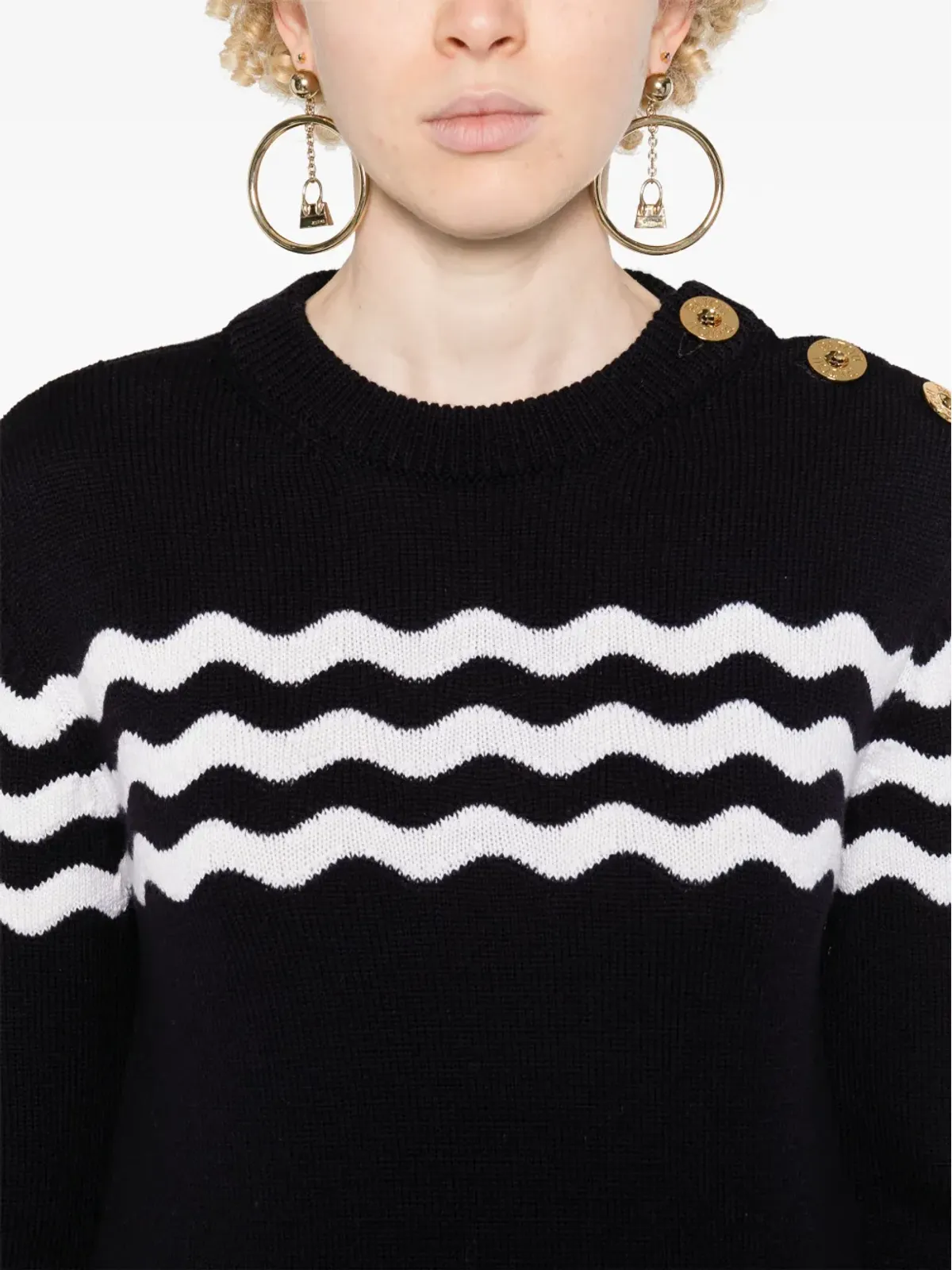 Patou Wave knitted jumper - 画像5