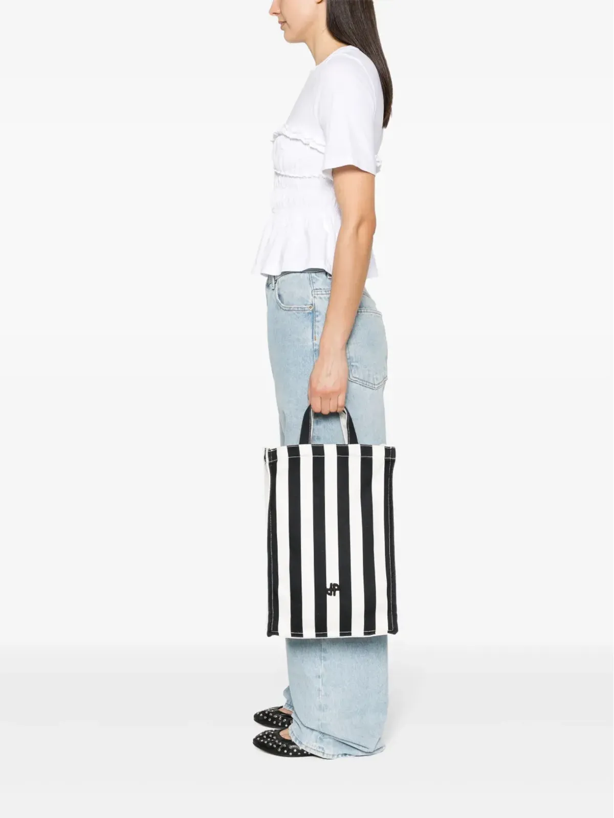 Patou Vertical JPキャンバス トートバッグ - 画像2