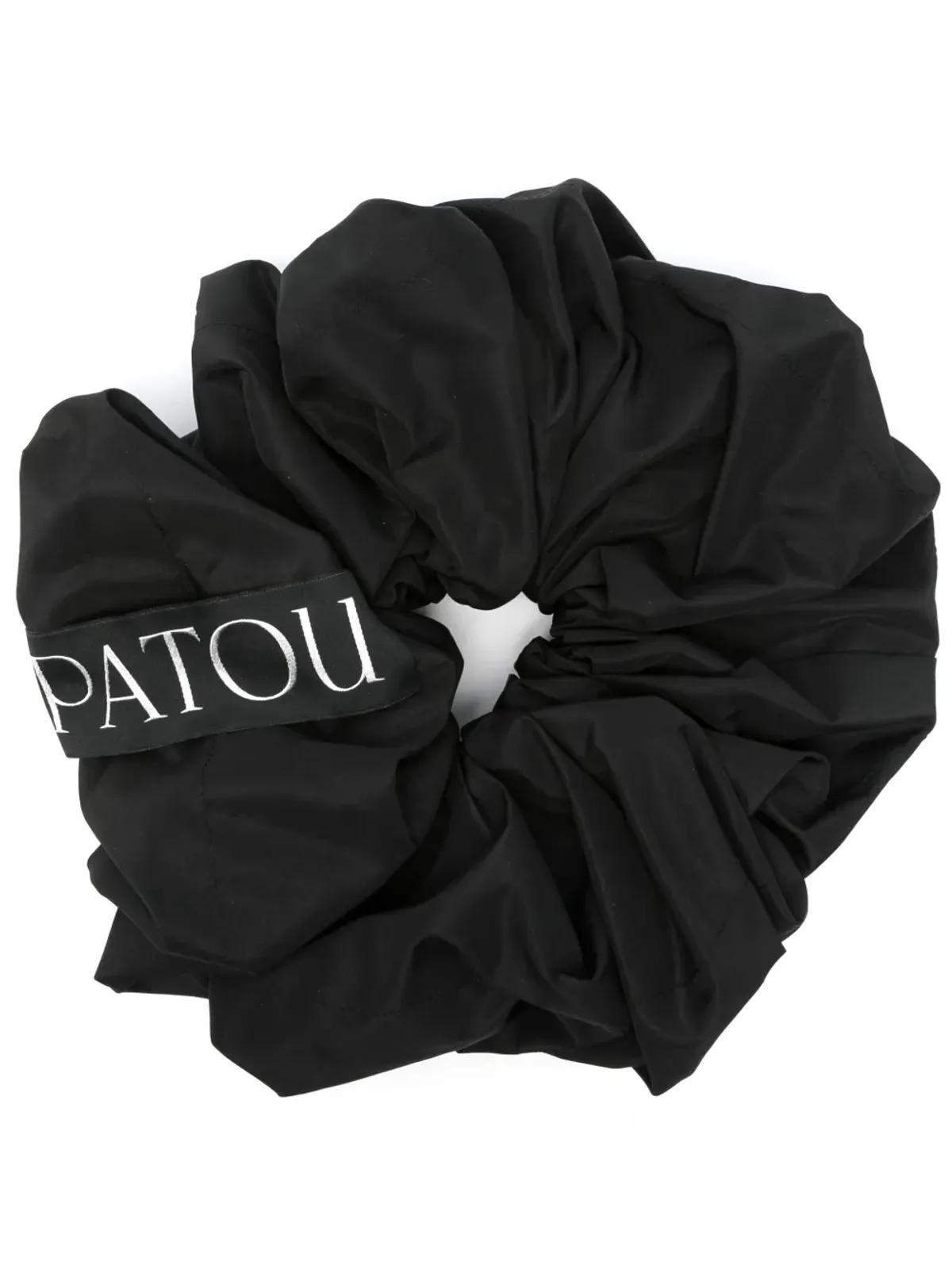 Patou faille scrunchie - Black - 画像1