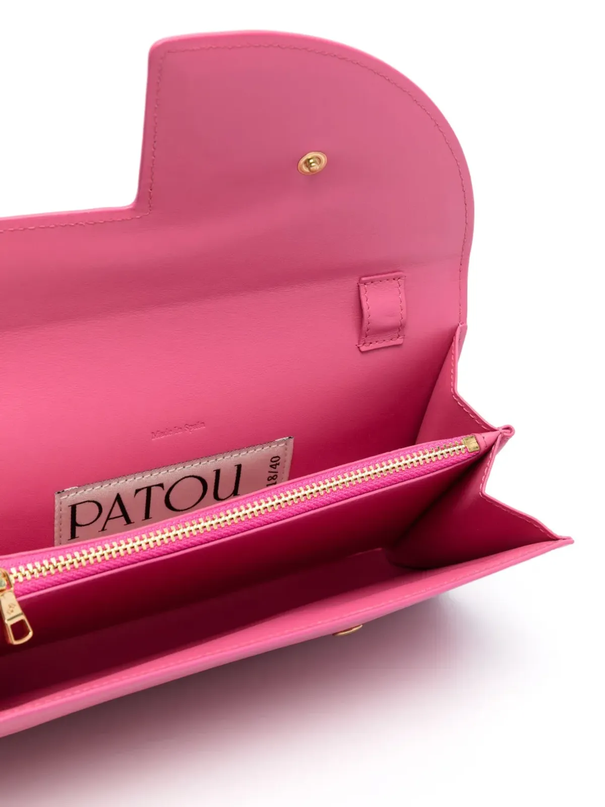Patou JPチェーンリンクレザークラッチバッグ - 画像5