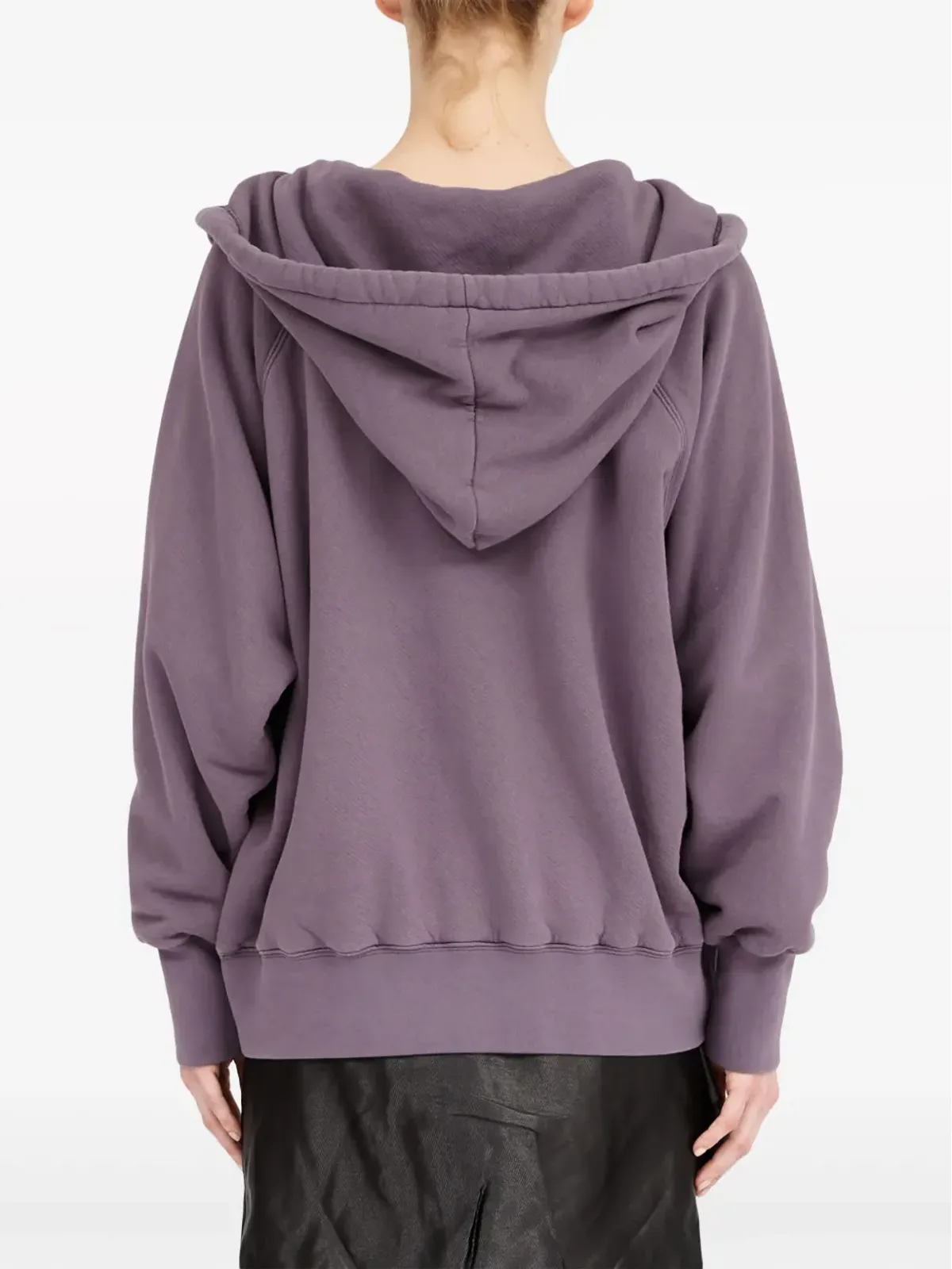 Maison Margiela リバースロゴ コットン フーディー - パープル - 画像3