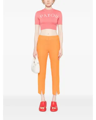 Patou ウールのクロップドパンツ - オレンジ - サムネイル2