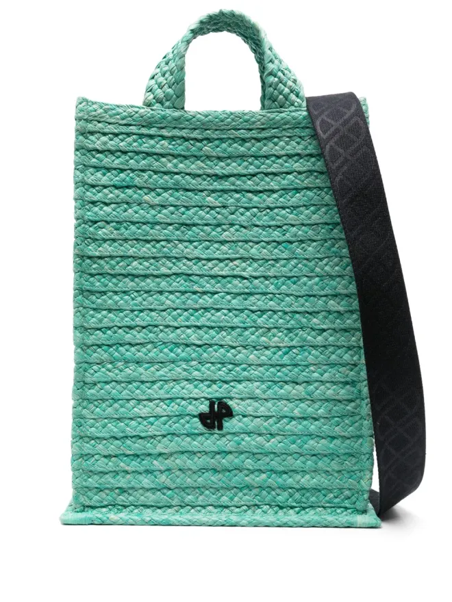 Patou Patou JPパッチ ラフィア トートバッグの商品画像