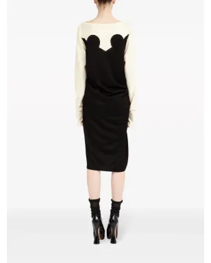 ビンテージ Maison Margiela Spliced-jersey ミディドレス - サムネイル5
