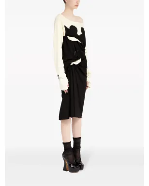 ビンテージ Maison Margiela Spliced-jersey ミディドレス - サムネイル3