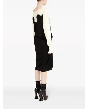 ビンテージ Maison Margiela Spliced-jersey ミディドレス - サムネイル4
