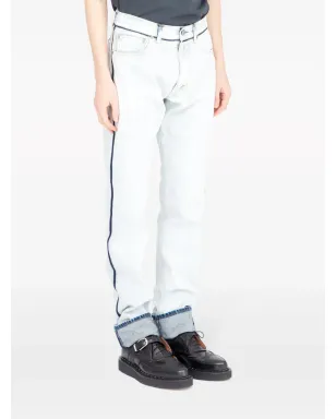 Maison Margiela ジャパニーズデニムターンアップジーンズ - ホワイト - サムネイル3