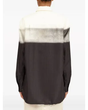Maison Margiela トロンプ・ルイユ ピンストライププリント シャツ - サムネイル5