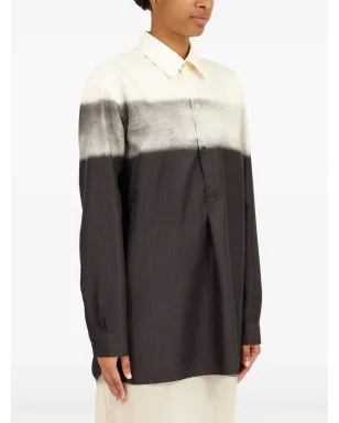 Maison Margiela トロンプ・ルイユ ピンストライププリント シャツ - サムネイル3