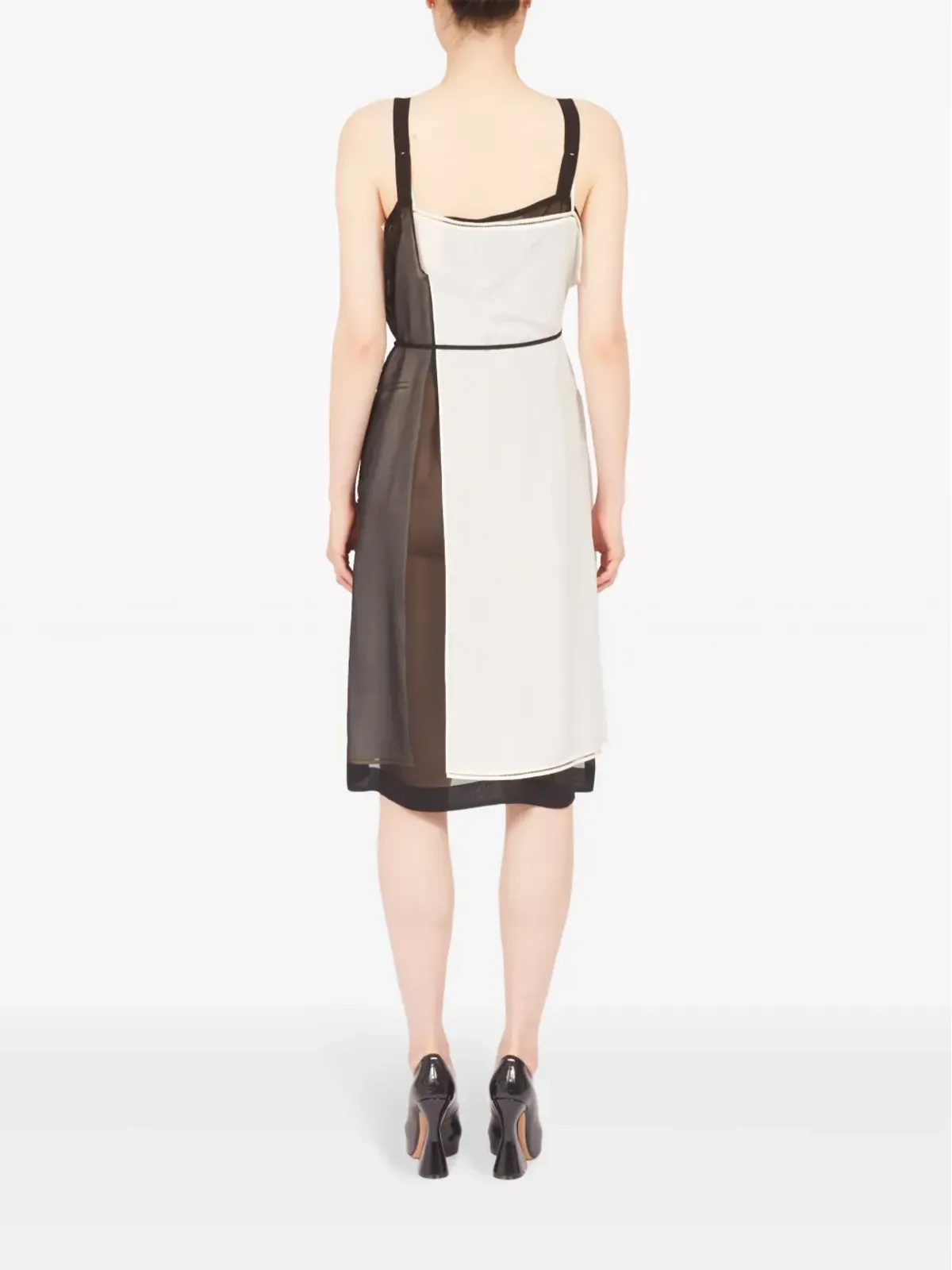 Maison Margiela フリーズフレーム シルク ドレス - ブルー - 画像5
