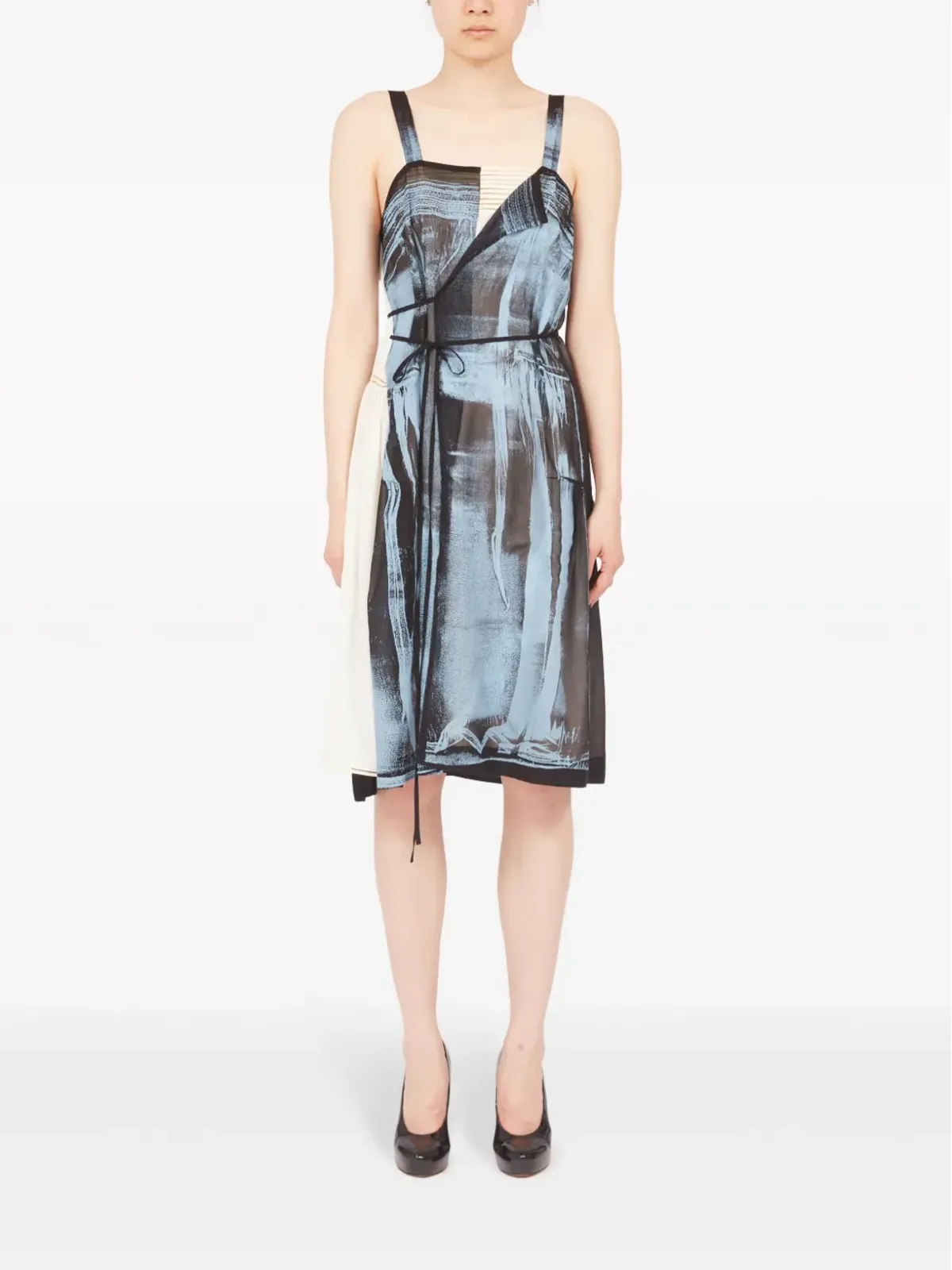 Maison Margiela フリーズフレーム シルク ドレス - ブルー - 画像2