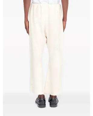 Maison Margiela カットアウトヘム トラックパンツ - ホワイト - サムネイル5