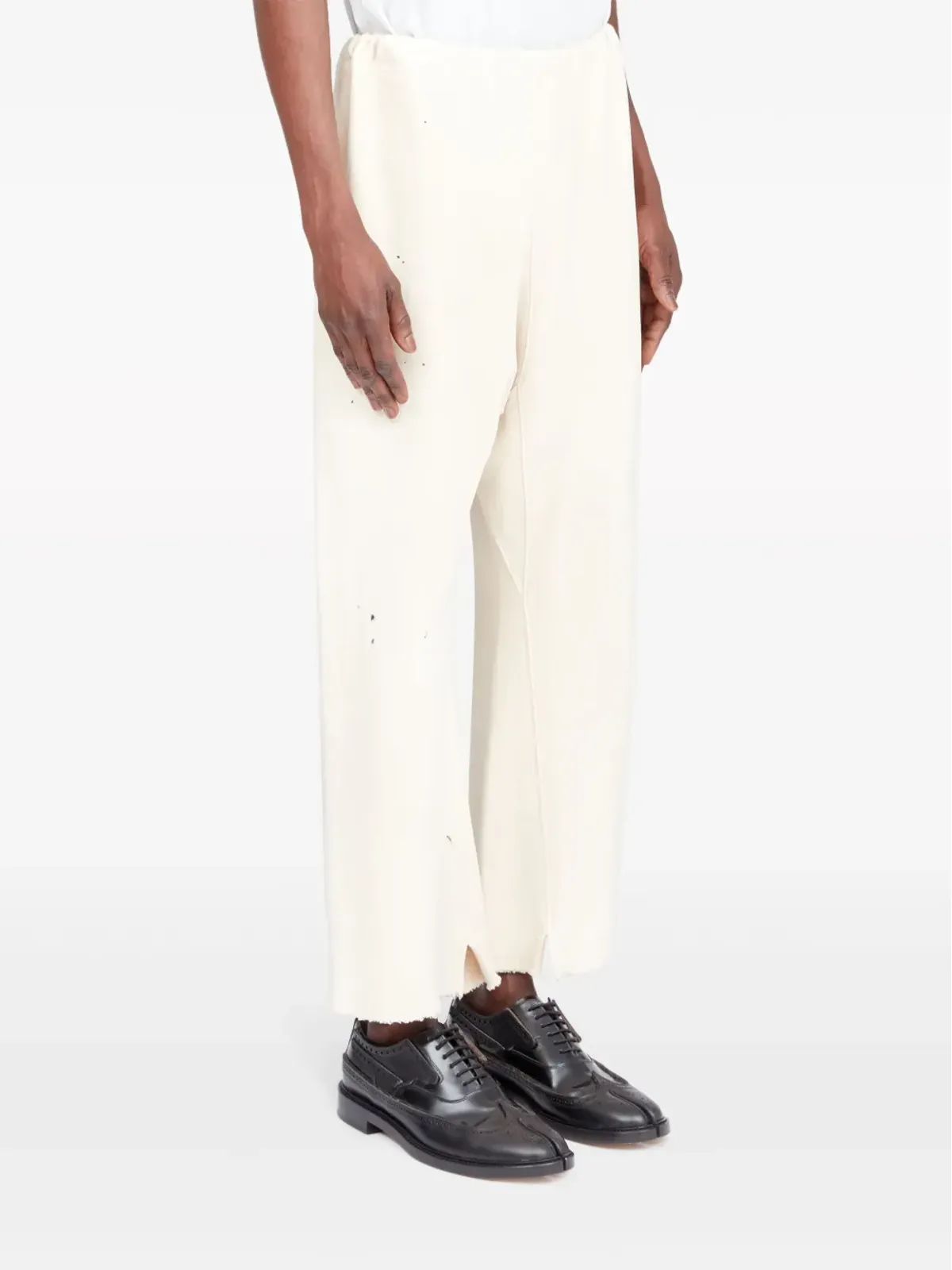 Maison Margiela カットアウトヘム トラックパンツ - ホワイト - 画像3