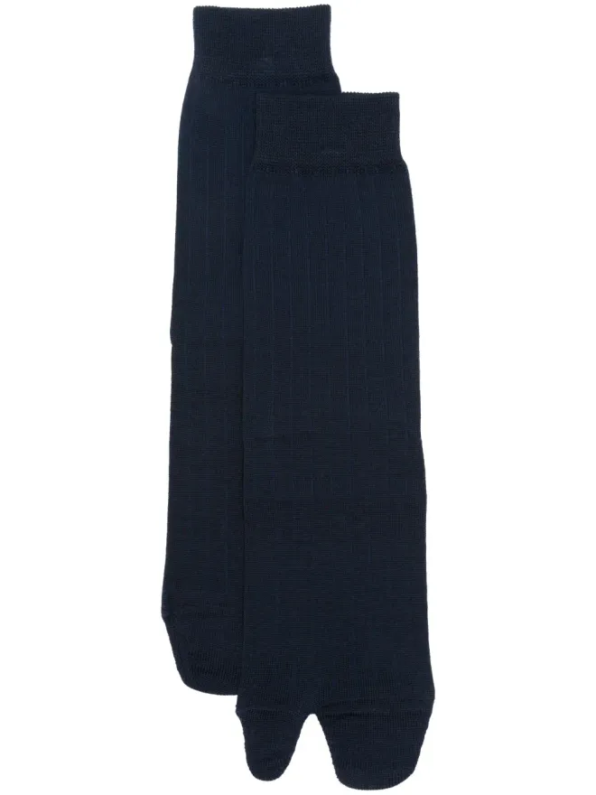 Maison Margiela Maison Margiela タビリブ編みソックス - ブルーの商品画像