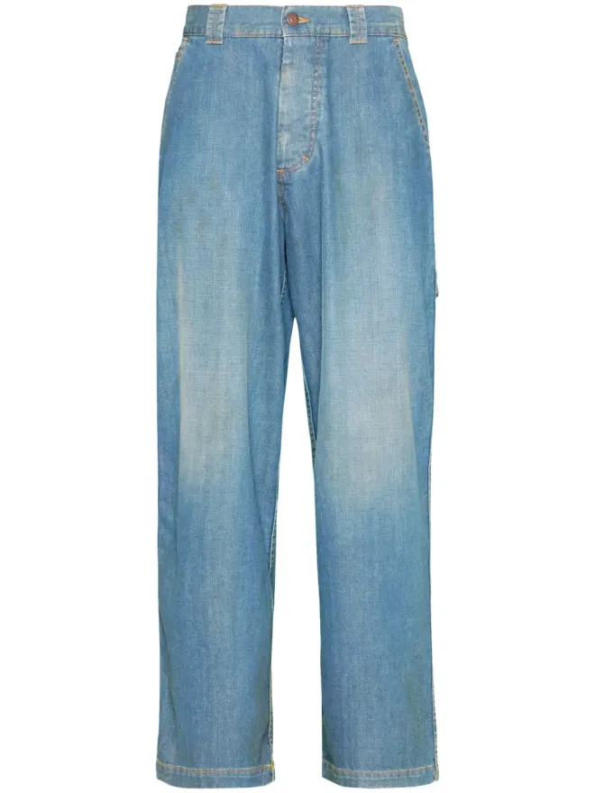Maison Margiela Maison Margiela ミッドライズ ワイドレッグ ジーンズの商品画像
